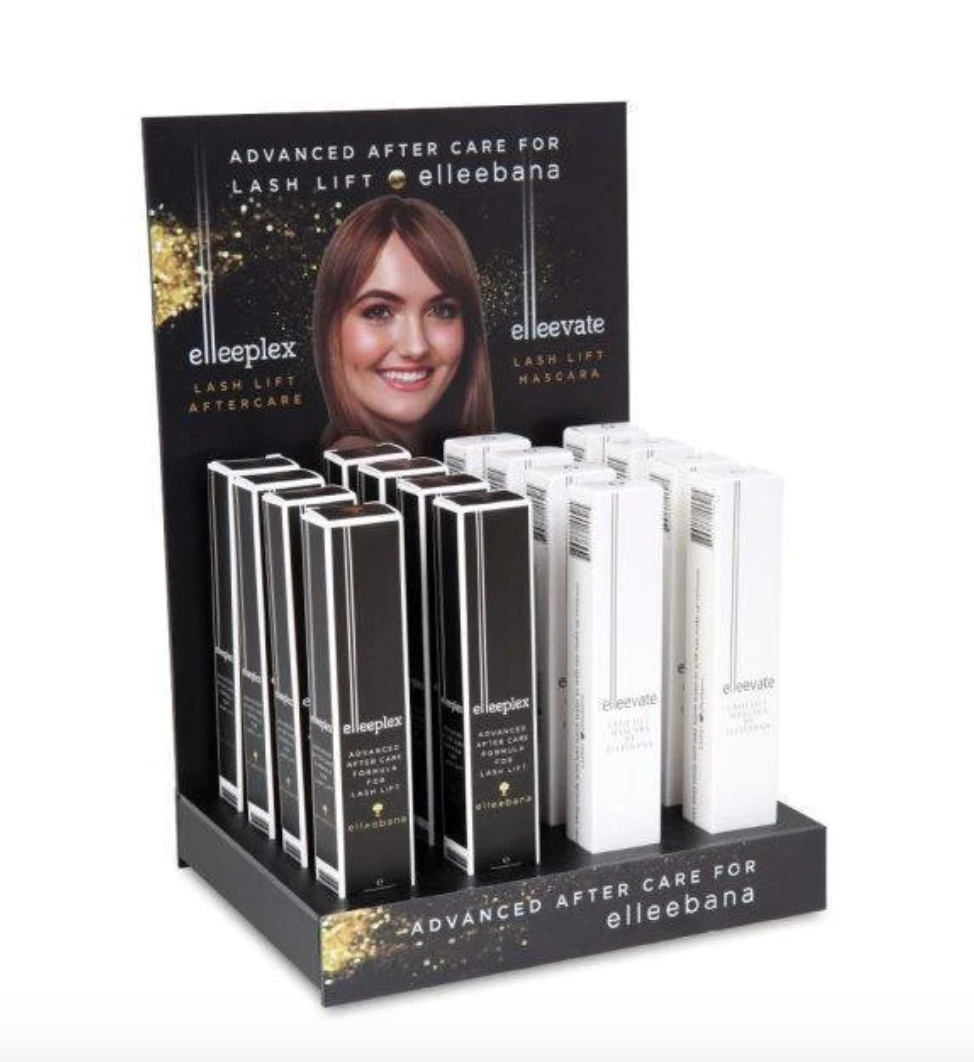 Elleeplex & Elleevate Display Stand AND Products