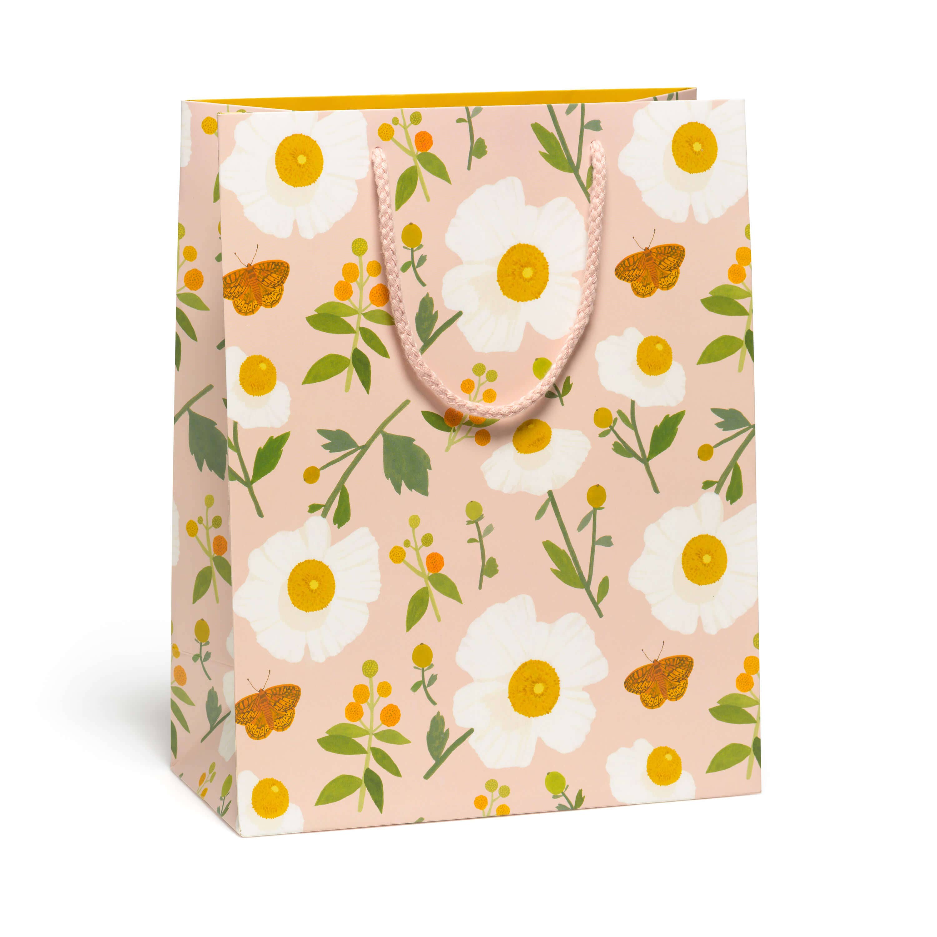 White Poppies gift bag Red Cap