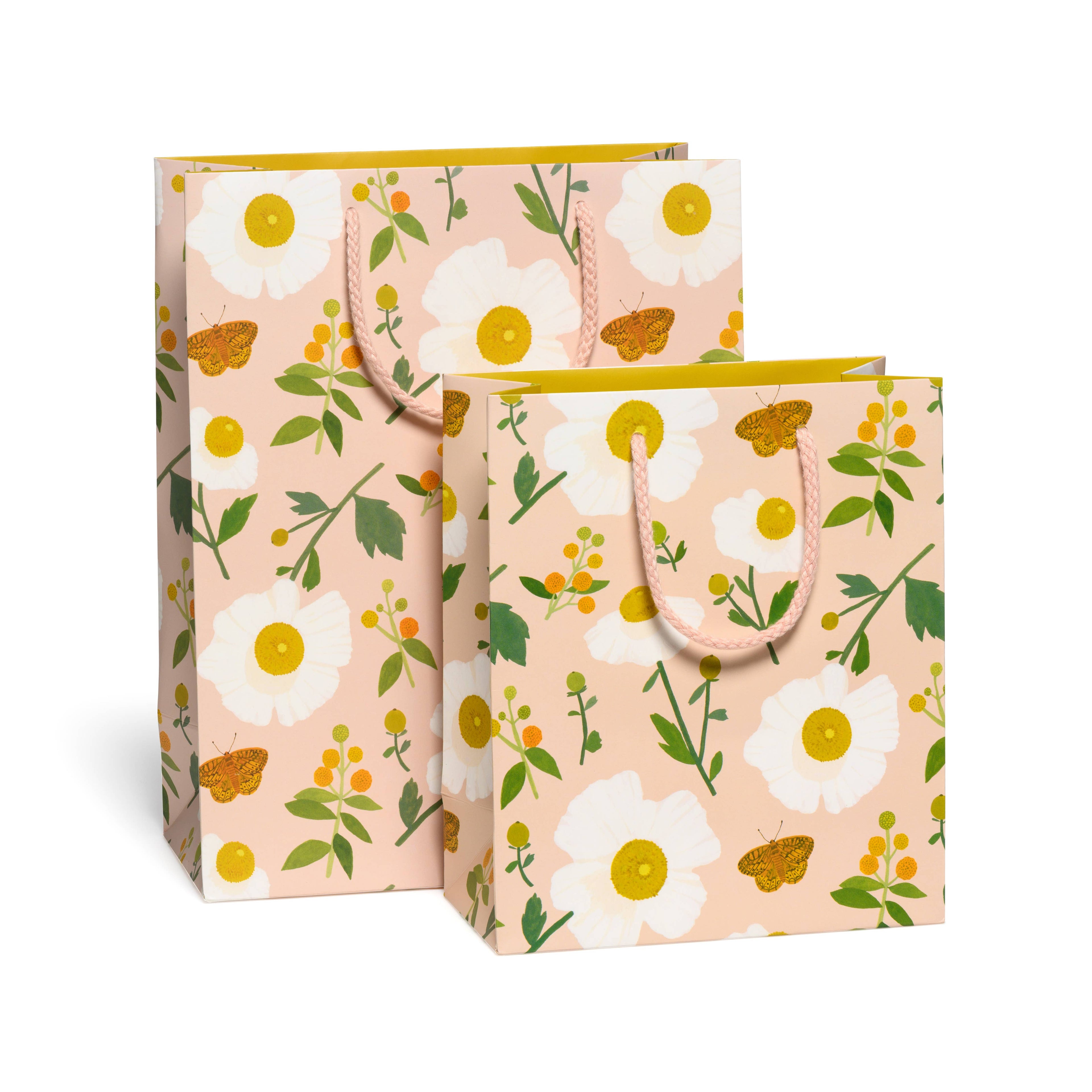 White Poppies gift bag Red Cap