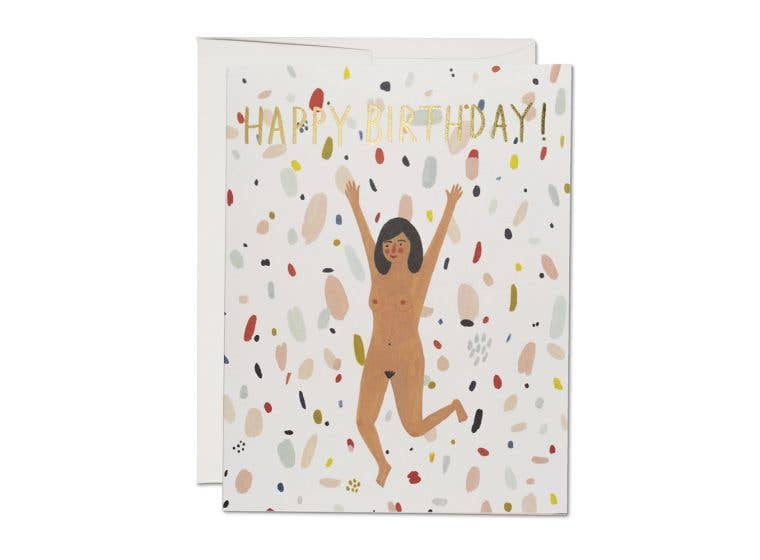 Happy Birthday Suit card Red Cap
