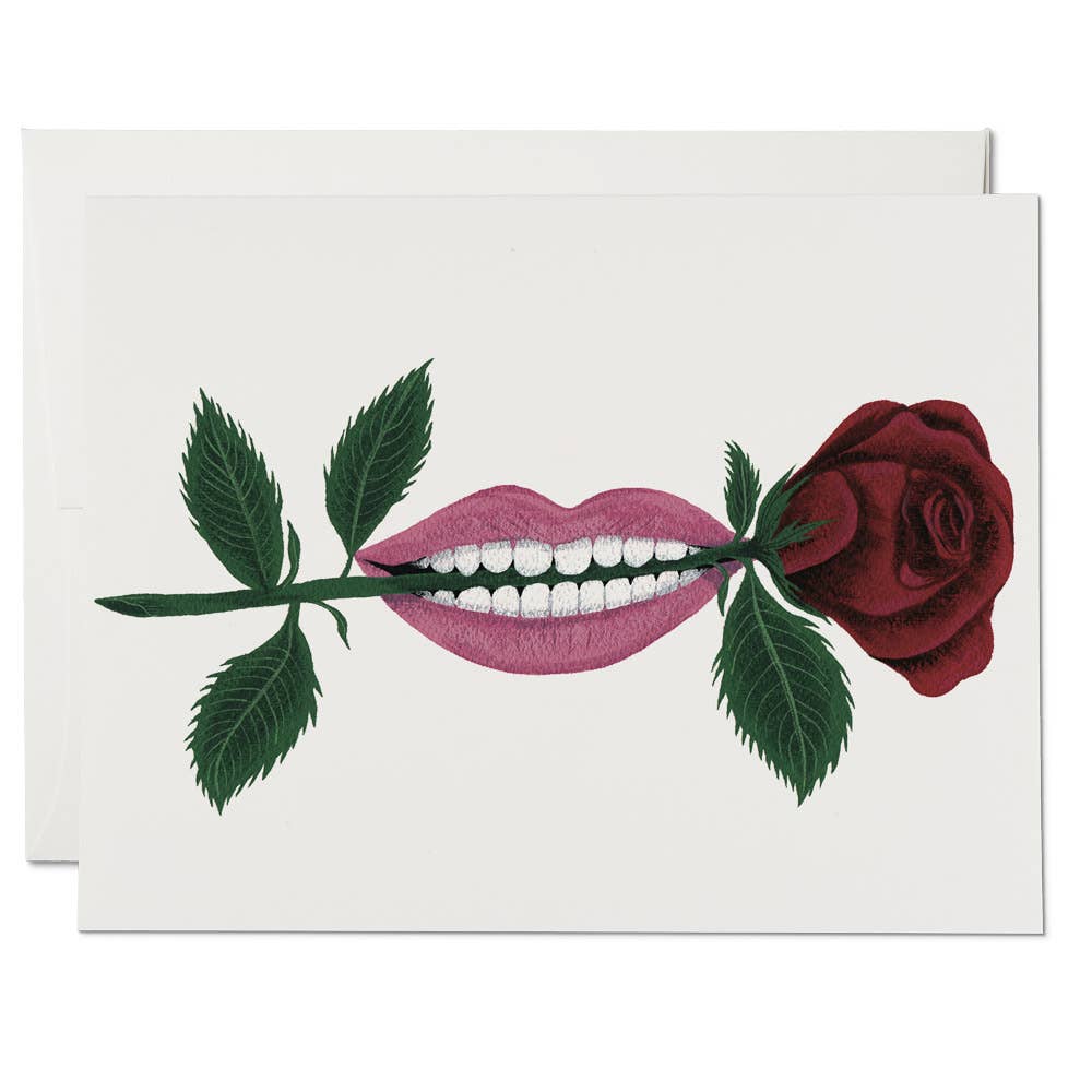 Rose Mouth card Red Cap