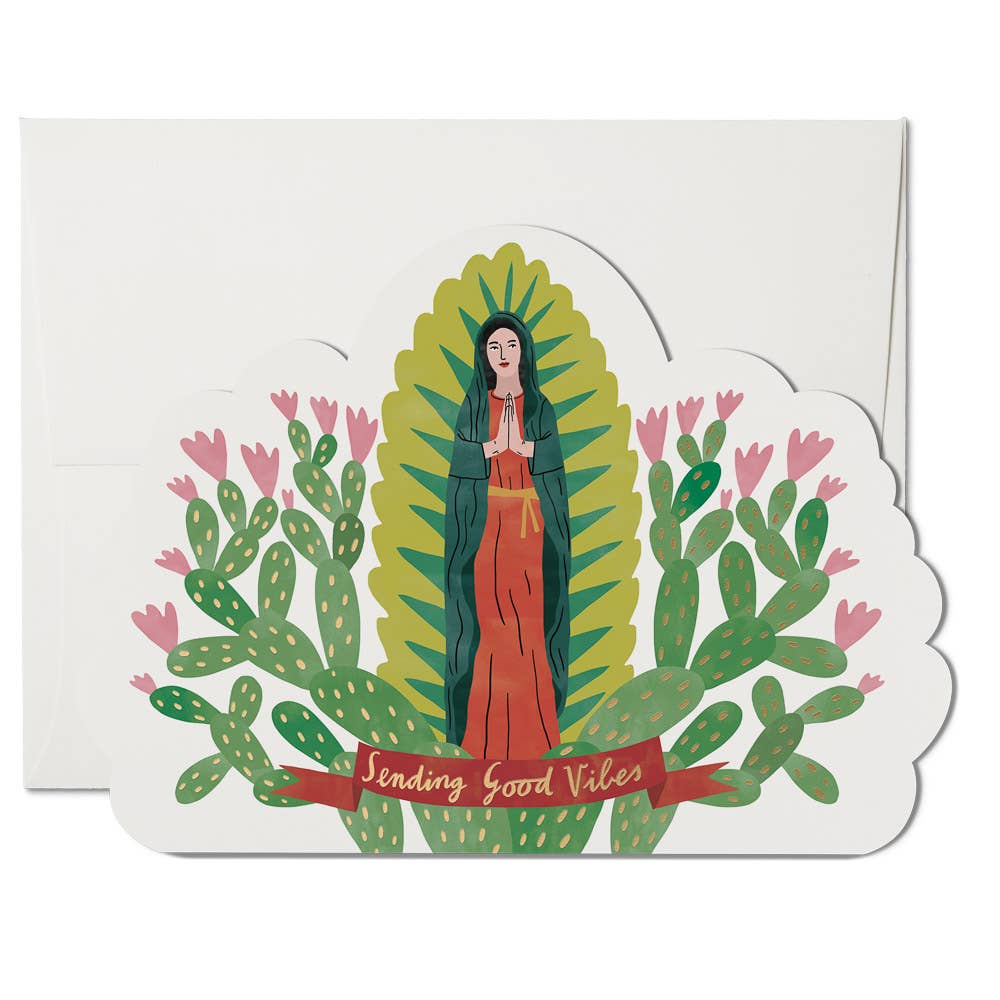 Sending Good Vibes Card Red Cap