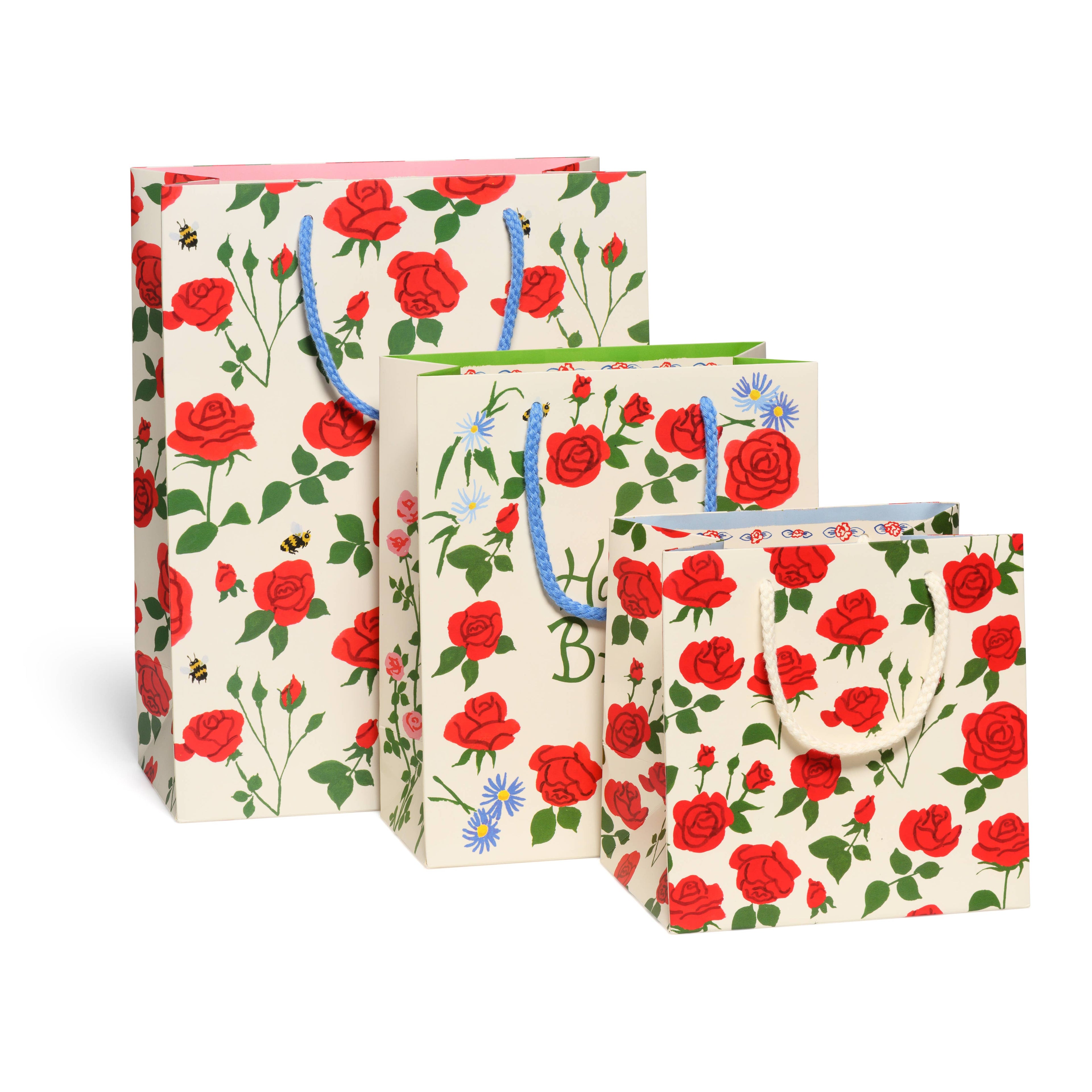 Blooming Roses small gift bag Red Cap