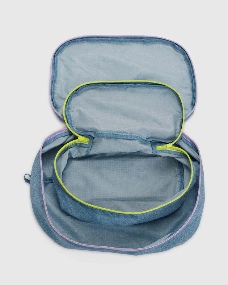Packing Cube Set Large Digital Denim