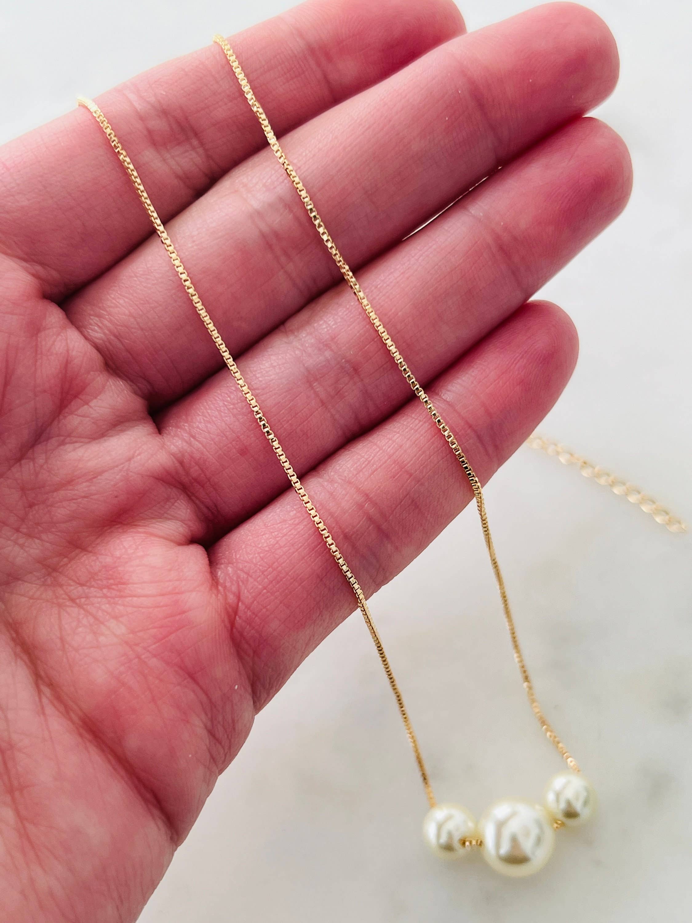 Haus of Monogram 3 Pearl Necklace