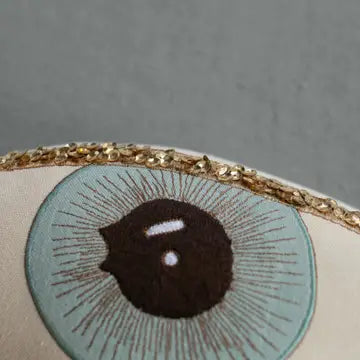 Evil Eye Pillow- Handmade, Cotton-Filled Cushion