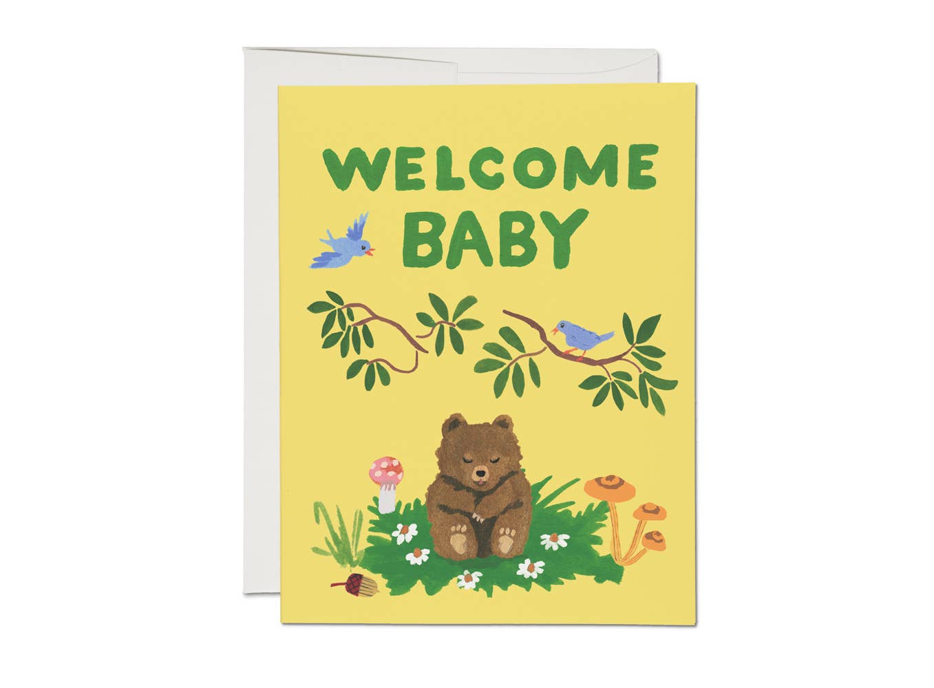 Welcome Baby Card Red Cap