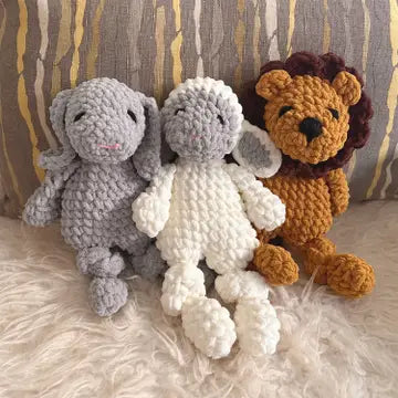 Ultra Soft Chenille Lovey Plushy Doll - Bunny