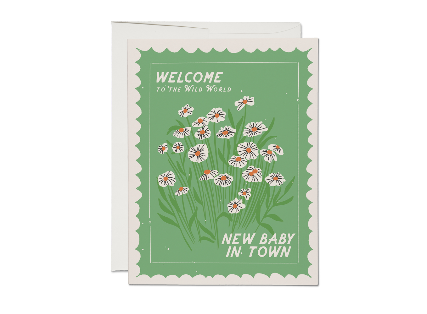 Welcome to the world new baby in town Card Red Cap