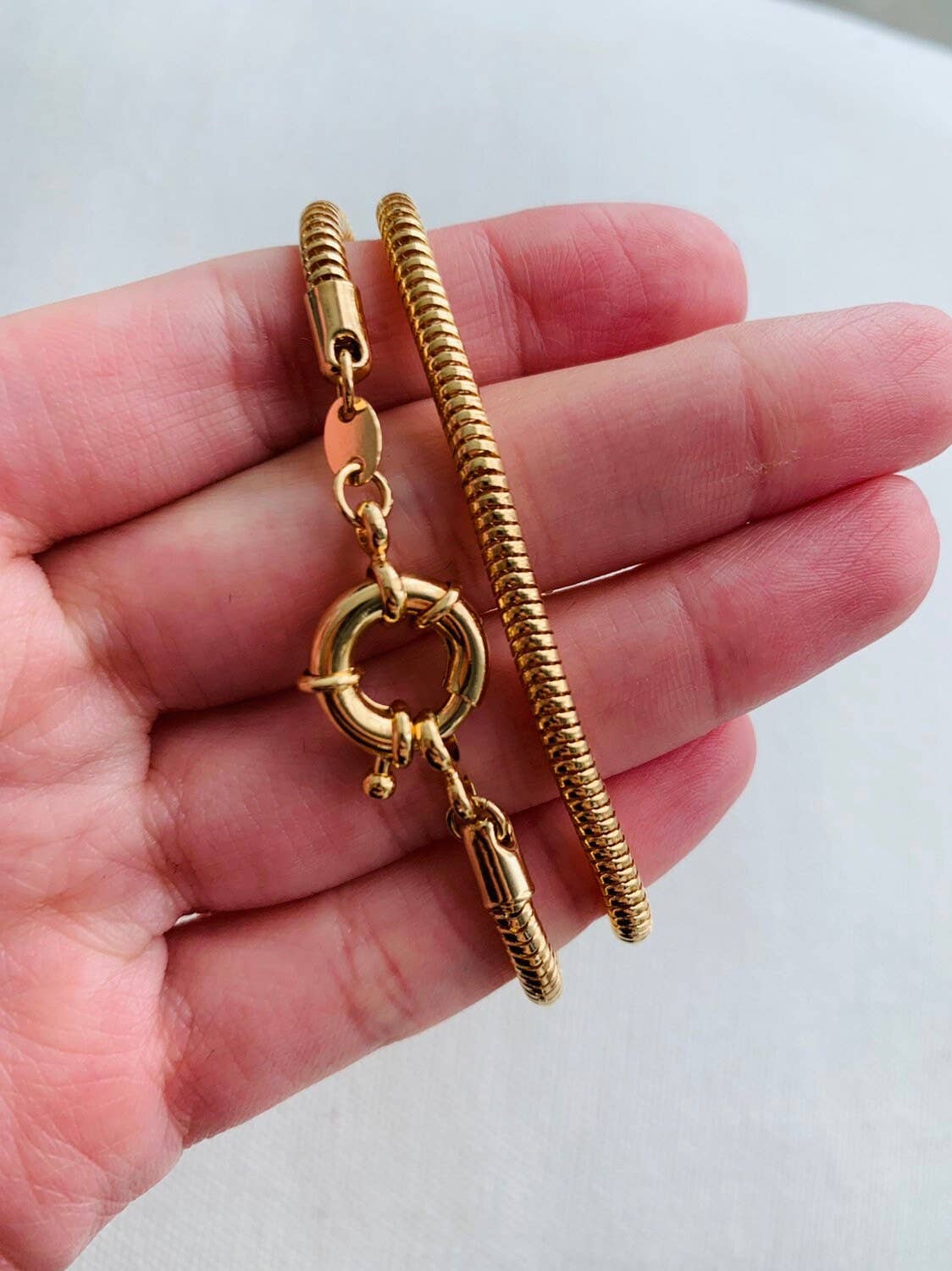 Haus  of Monogram Snake Chain