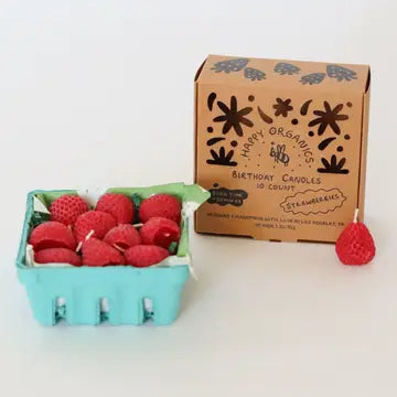 Strawberry Birthday Candles 10